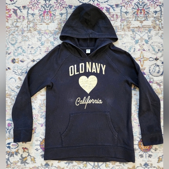 Old Navy, Black Pullover Hoodie, sz XL 14 - Picture 1 of 9